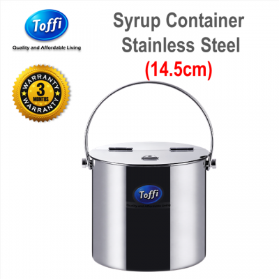 [TOFFI] 14.5cm Syrup  Soup  Porridge Container  Bekas Air Gula Sup Stainless Steel (K9014)