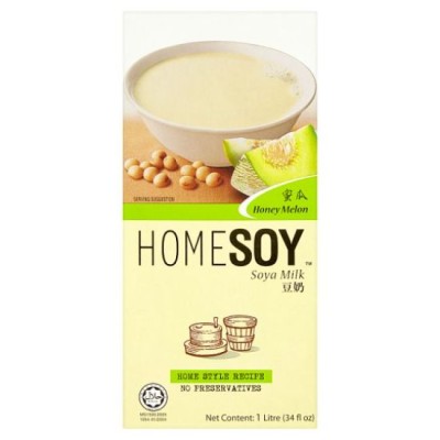 HOMESOY HONEY MELON SOYA MILK 1 litre Drink Minuman