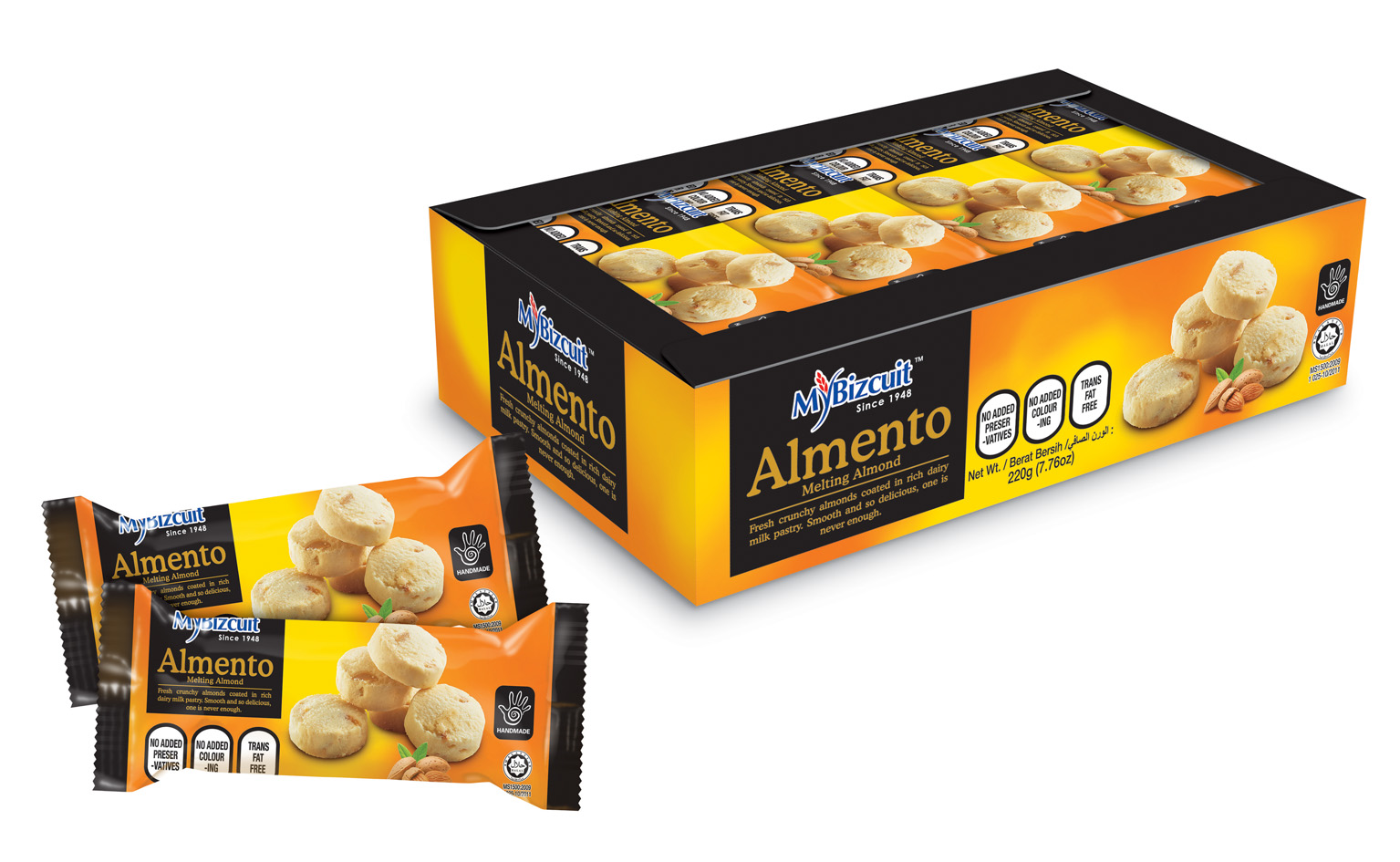 MY 01 Almento Melting Almond (240 g Per Unit)