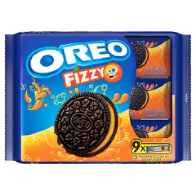 Oreo FIZZY ORANGE Creme Sandwich (9 X 28.5G) 265.5G