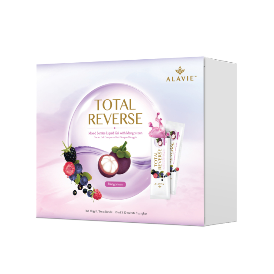 Alavie Total Reverse Anti Aging Mangosteen Liquid Gel 25ml X 20 sachets (600g Per Unit)