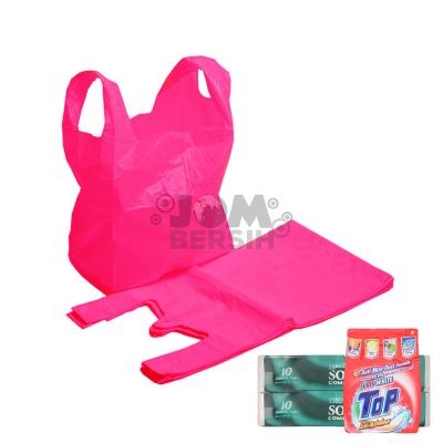 Plastic Bag 24x28 (Rose Red) (50 Pieces Per Unit)