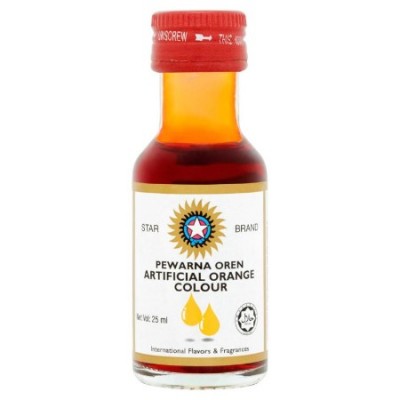 STAR BRAND Food Coloring- Orange 25ml (144 Units Per Carton)