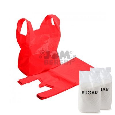 Plastic Bag 12x13 (Red) 1 pack