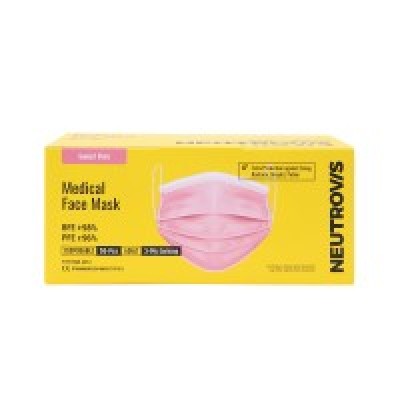 Neutrovis Basic Series 3-ply (50s box)  Adults - Sweet Pink