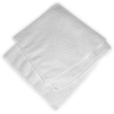 Microfibre Terry Cloth 40cm x 40cm (White) (6 Units Per Carton)