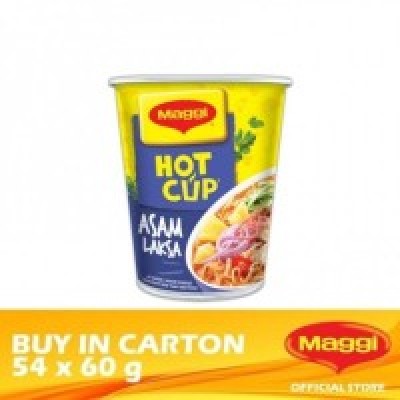 [PRE ORDER ONLY ETA 12-14 Working Days] MAGGI Hot Cup Asam Laksa 54 x 60g