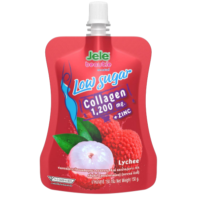JELE BEAUTIES LOW SUGAR LYCHEE 150G (36 Units Per Carton)