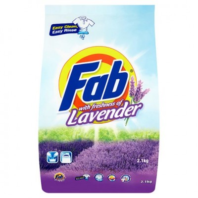FAB DETERGENT POWDER LAVENDER 2KG 5 X 2KG