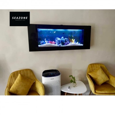 4FT Crystal Black Series - Wall Mounted Aquarium
