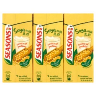 F&N SEASONS Soya Bean 6 x 250 ml Drink Minuman