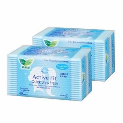[PRE ORDER ONLY ETA 12-14 Working Days] LAURIER PANTYLINER NON PERFUME 40sX12 TWIN PACK