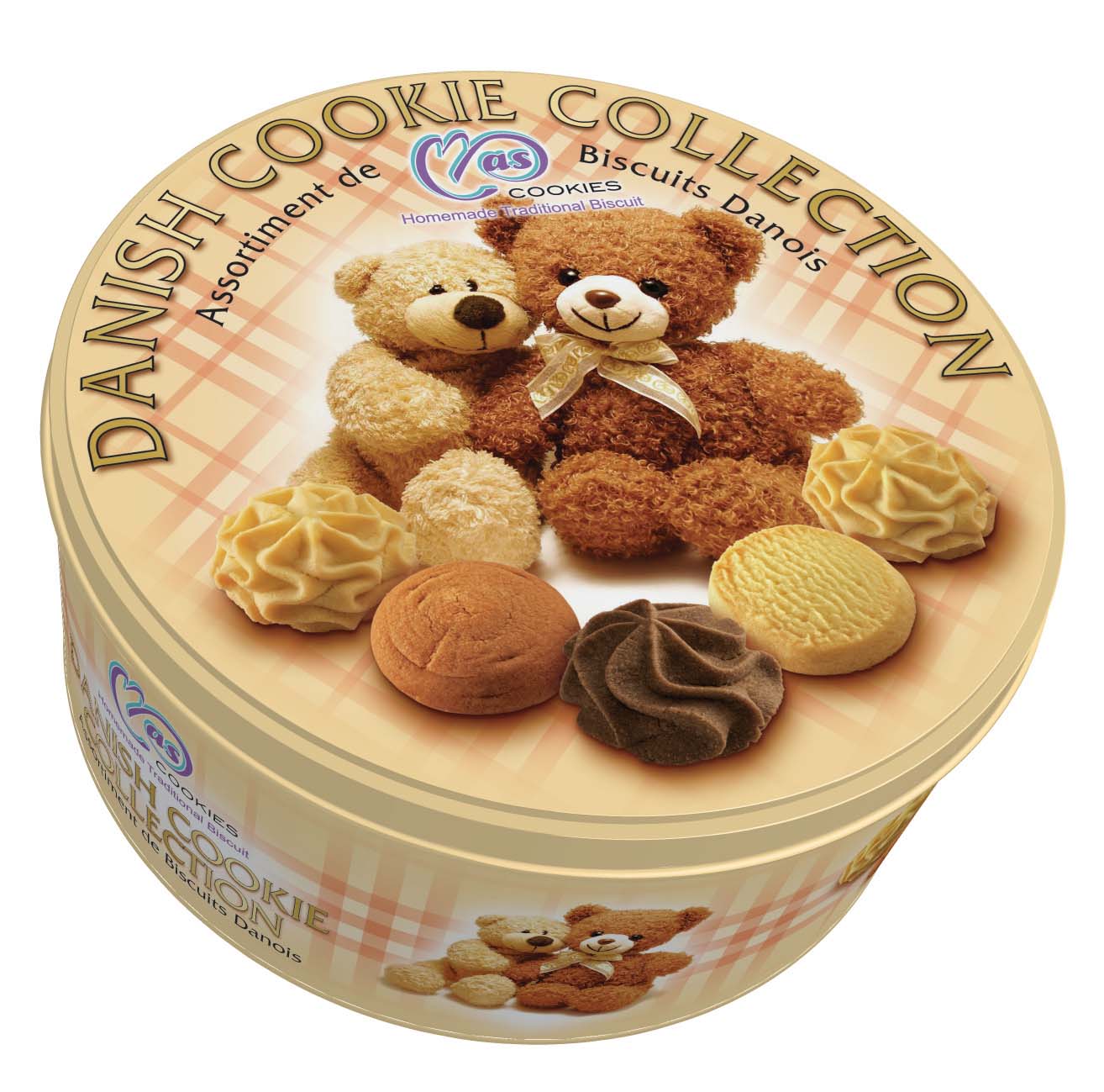 T 14-MAS BEAR DANISH COOKIES (BIG) (12 Units Per Carton)